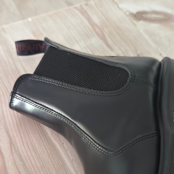 Dr. Martens Black Ankle Boots with Elastic Panels - Picture 10 of 13